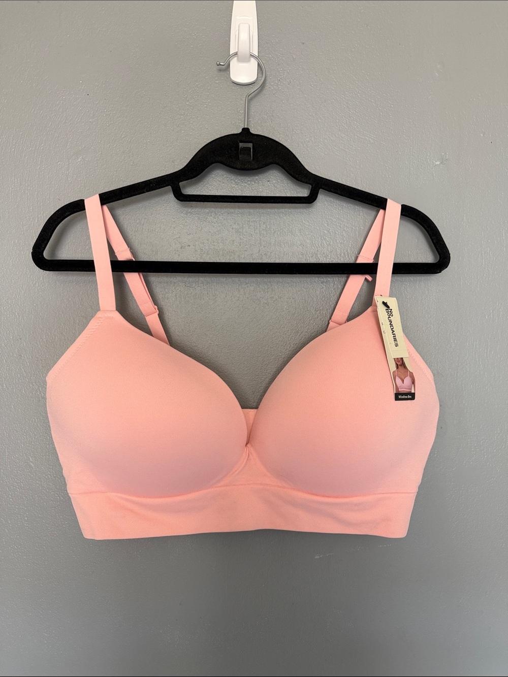 No Boundaries Seamless Push-Up Plunge Light Pink Everyday T-Shirt Bra XXL